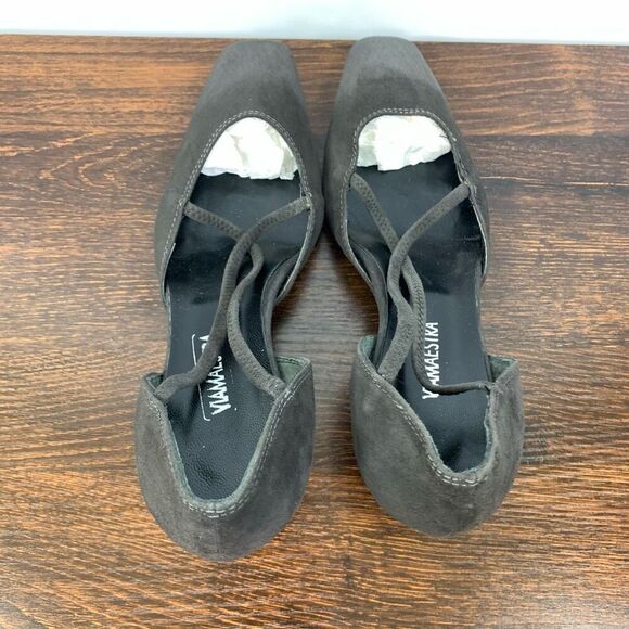 Vera Gomma Italian Gray Suede Wedge - Picture 4 of 7